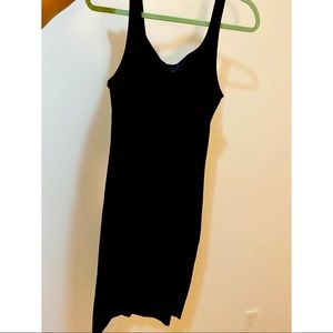 Zara Black Velour Dress